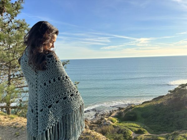 Marée Jade Vegan Wool Shawl