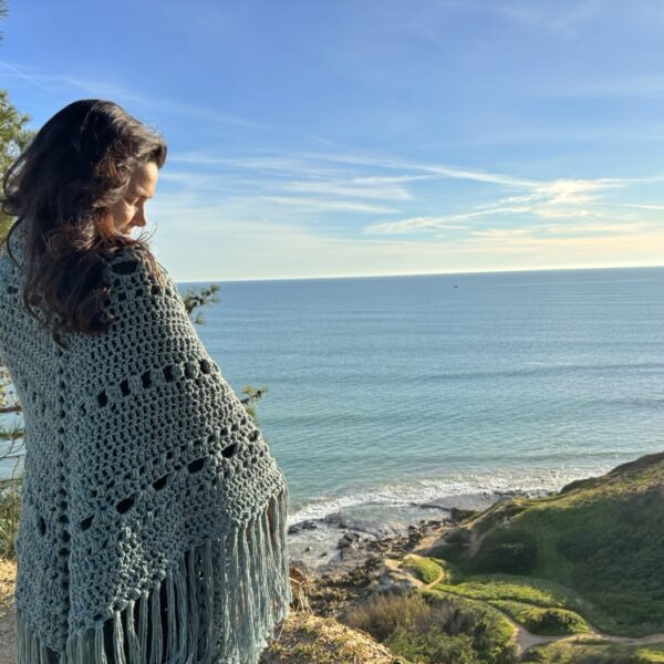 Marée Jade Vegan Wool Shawl