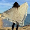 Cream Vegan Wool Shawl
